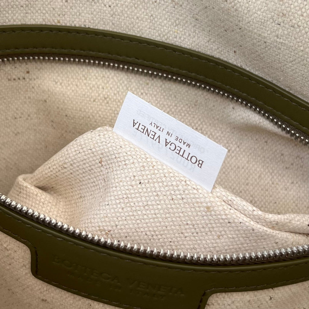 LARGE INTRECCIATO 40 BRIEFCASE IN MUD MIX TRAVERTINE CALFSKIN
