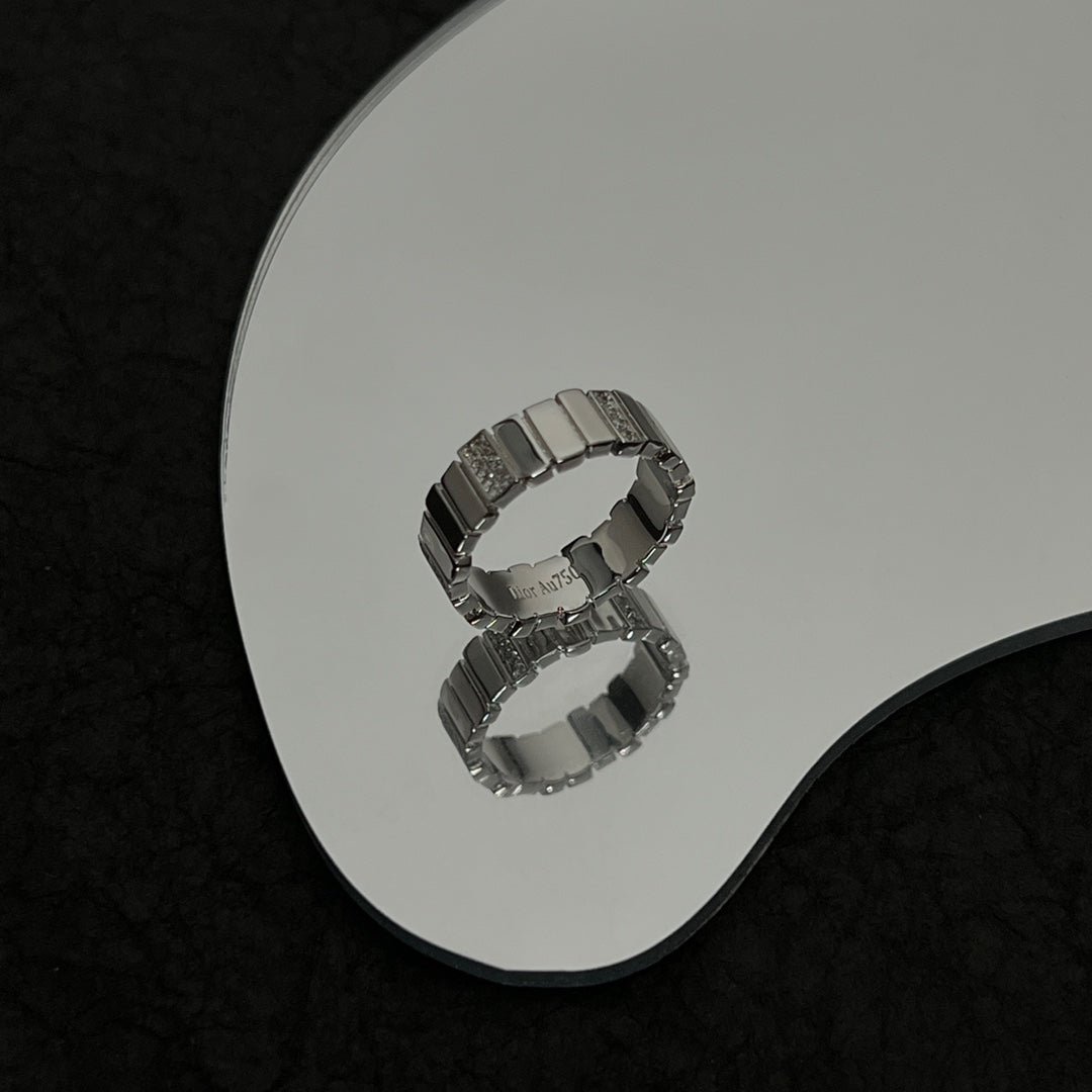 18K Dior Gem Diamond Ring