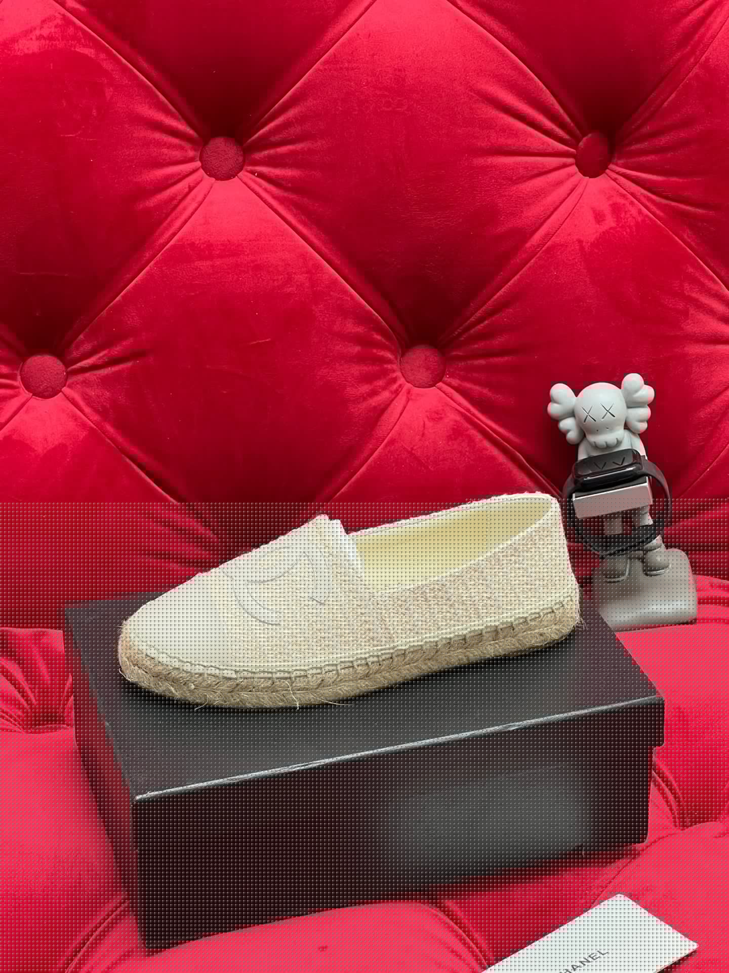 CHANEL WOVEN LOAFERS IN WHITE BEIGE FABRIC