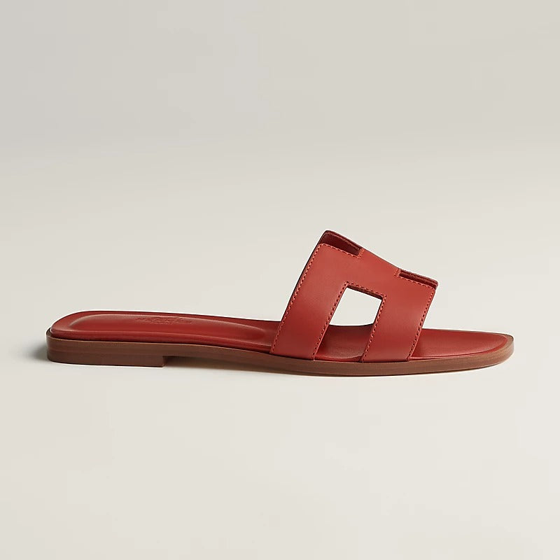 HERMES 0RAN SANDAL ORANGE BRULEE